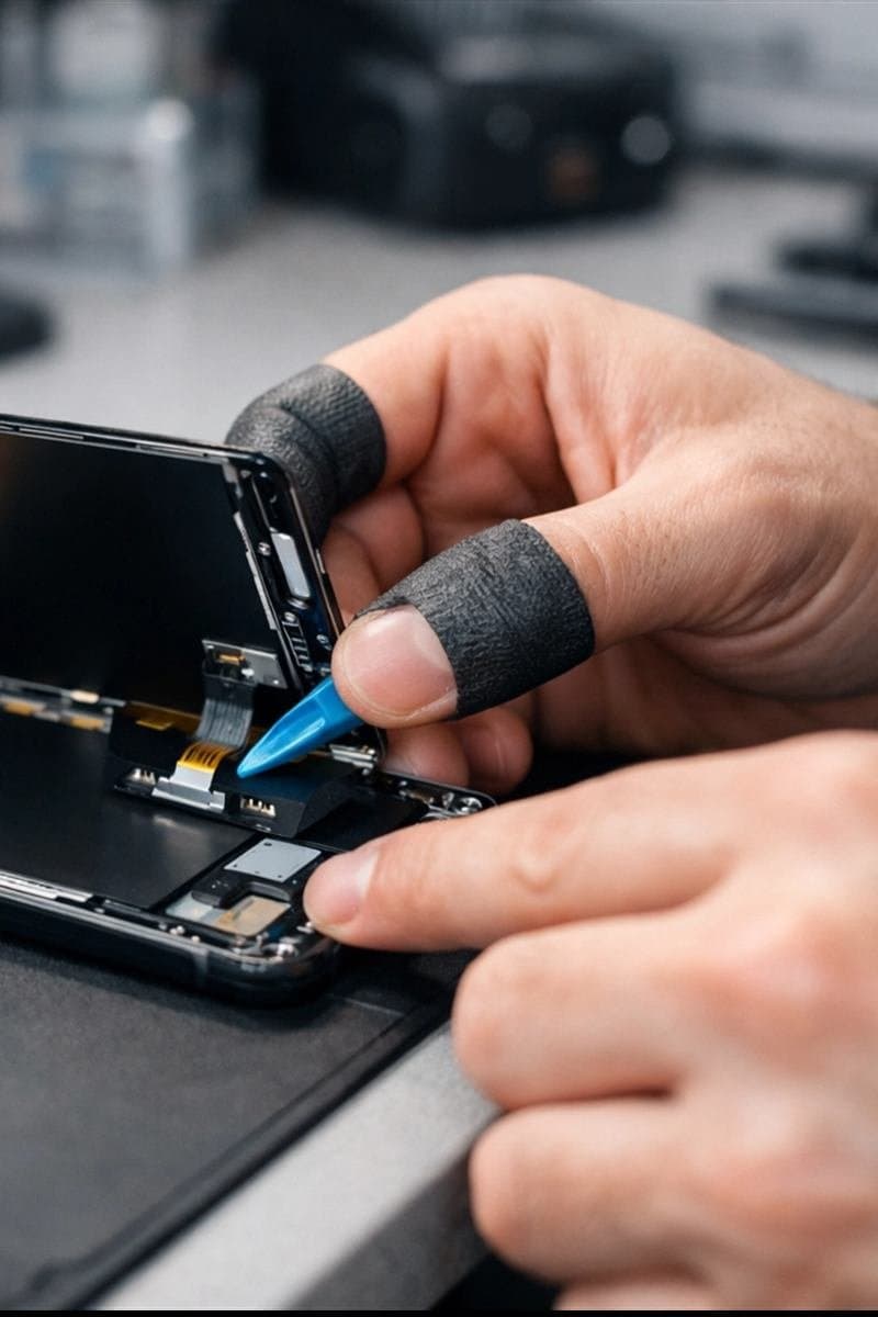 Technician repairing a phone at ART & FIX